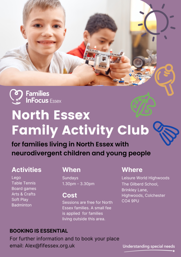 Flyer with details of the North East Activity Club